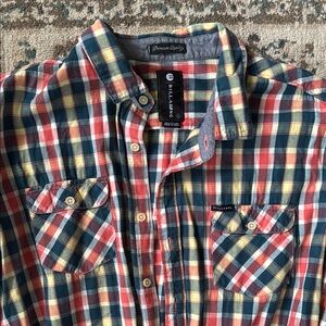 Navy Casual Button Down Shirt with Soft Fabric and Relaxed Fit